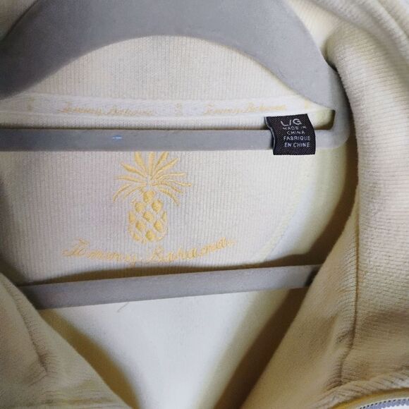 Men's Tommy Bahama Long Sleeve 1/4 Zip Pullover Cardigan Large - Picture 4 of 10